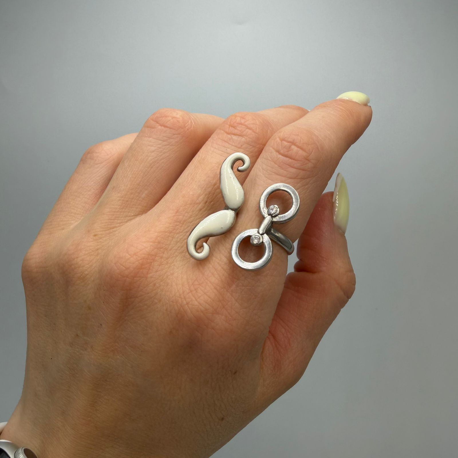 Vintage Vintage 925 Sterling Silver Women's Statement Ring Size 7.25 Size ONE SIZE - 3 Thumbnail