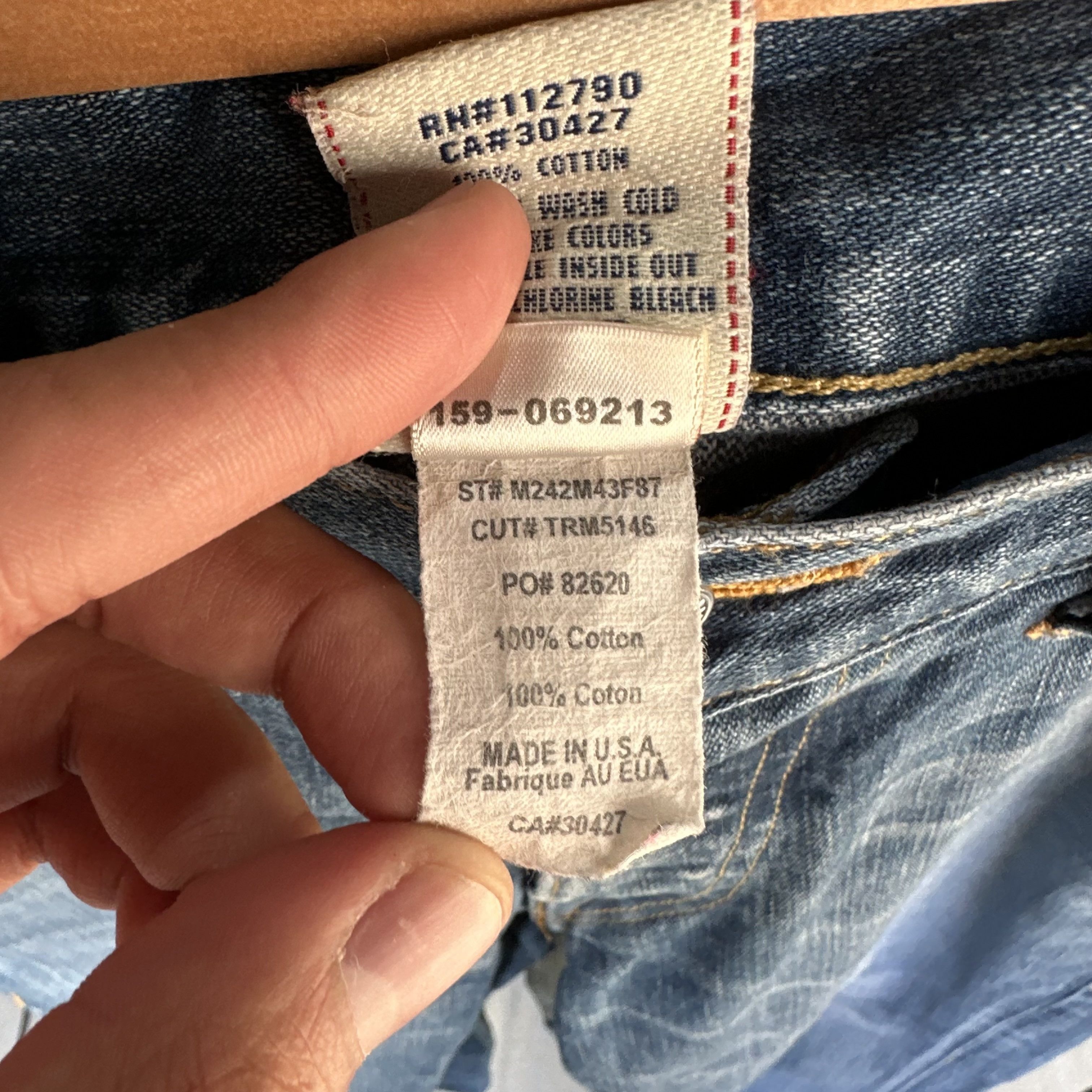 True Religion True Religion Bobby Super T Jeans Mens 32x32 Thick Stitch Size US 32 / EU 48 - 7 Thumbnail