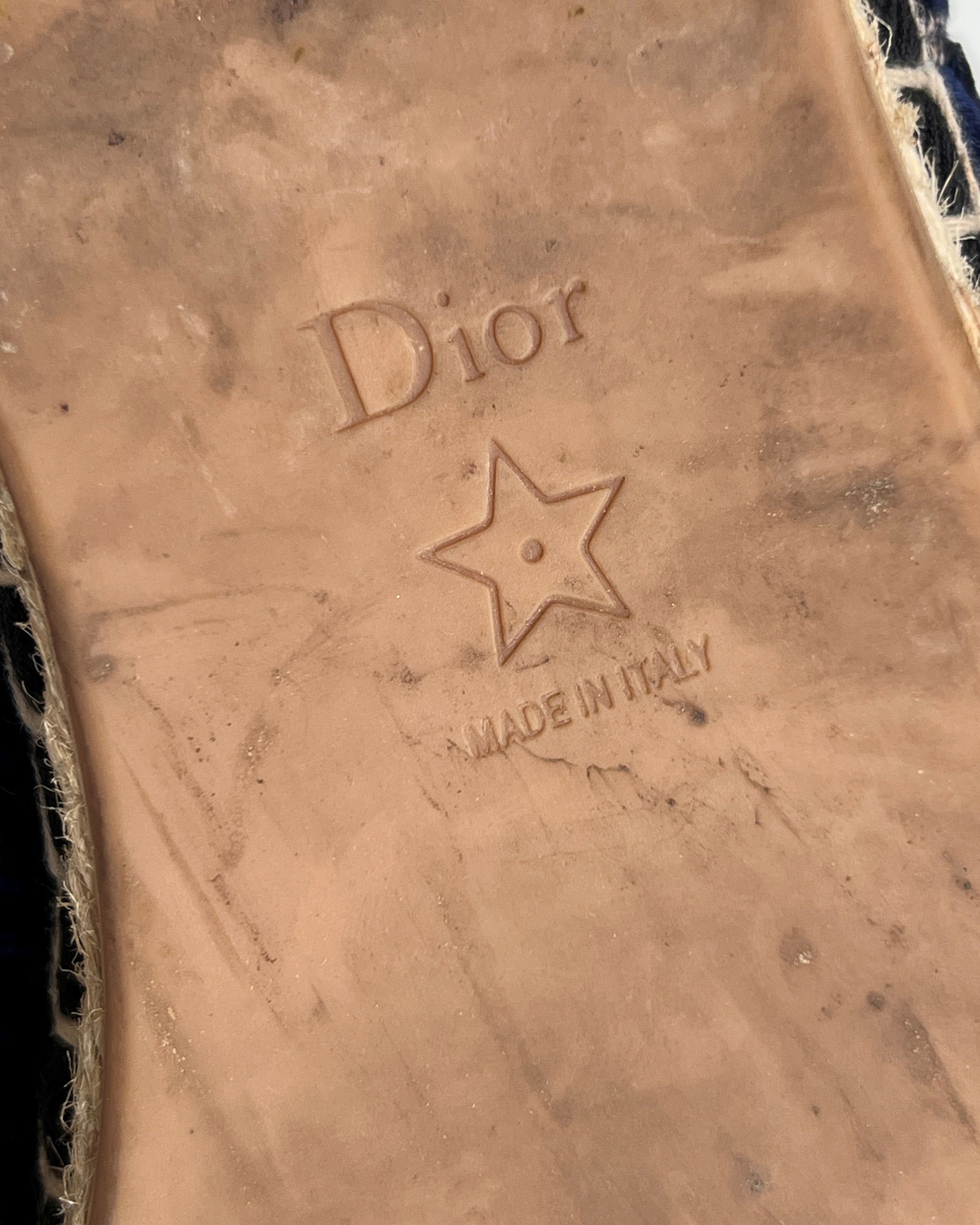 Dior CHRISTIAN DIOR Velvet Oblique Granville Espadrille Boots Size US 8 / IT 38 - 12 Thumbnail