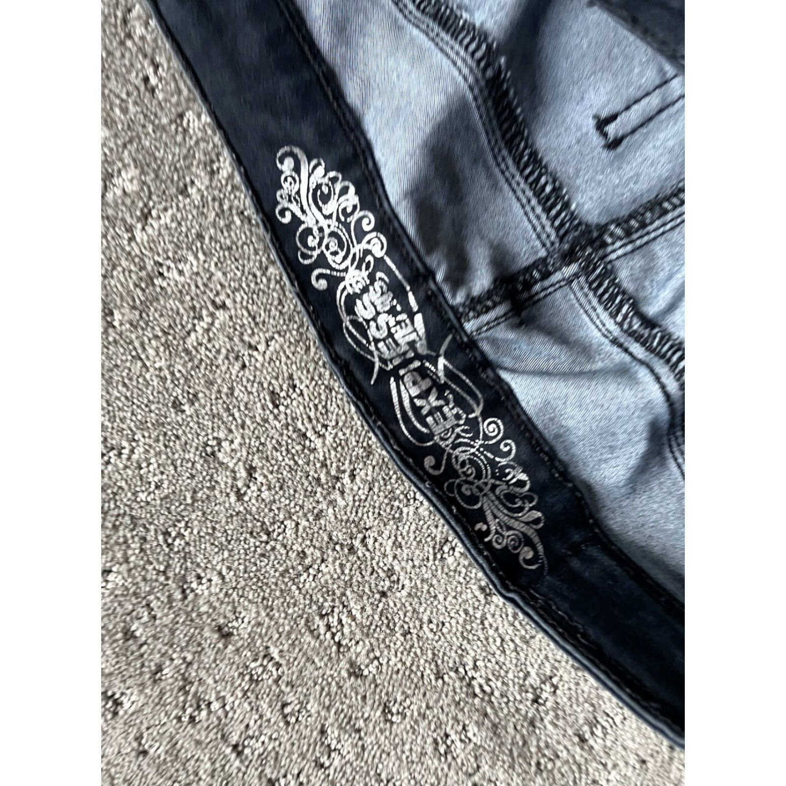 Express VINTAGE Express Stella Cotton Blend Jean Leggings Women's Size 8 Cropped Denim Blue Easy Care Size 30" / US 8 / IT 44 - 5 Thumbnail