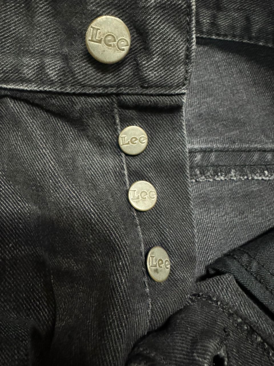 Lee 💥Insane💥Vintage Lee Rusty Mudwash Distressed Black Jeans Size US 29 - 11 Thumbnail