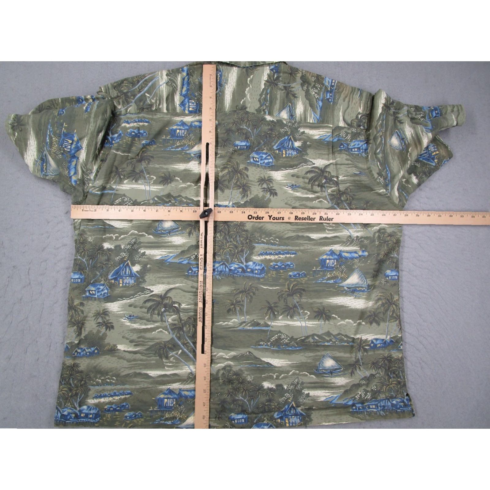 J.Crew VINTAGE J.Crew Shirt Mens 2XL Green Hawaiian Tropical Beach Cotton Button Up Y2K Size US XXL / EU 58 / 5 - 4 Thumbnail