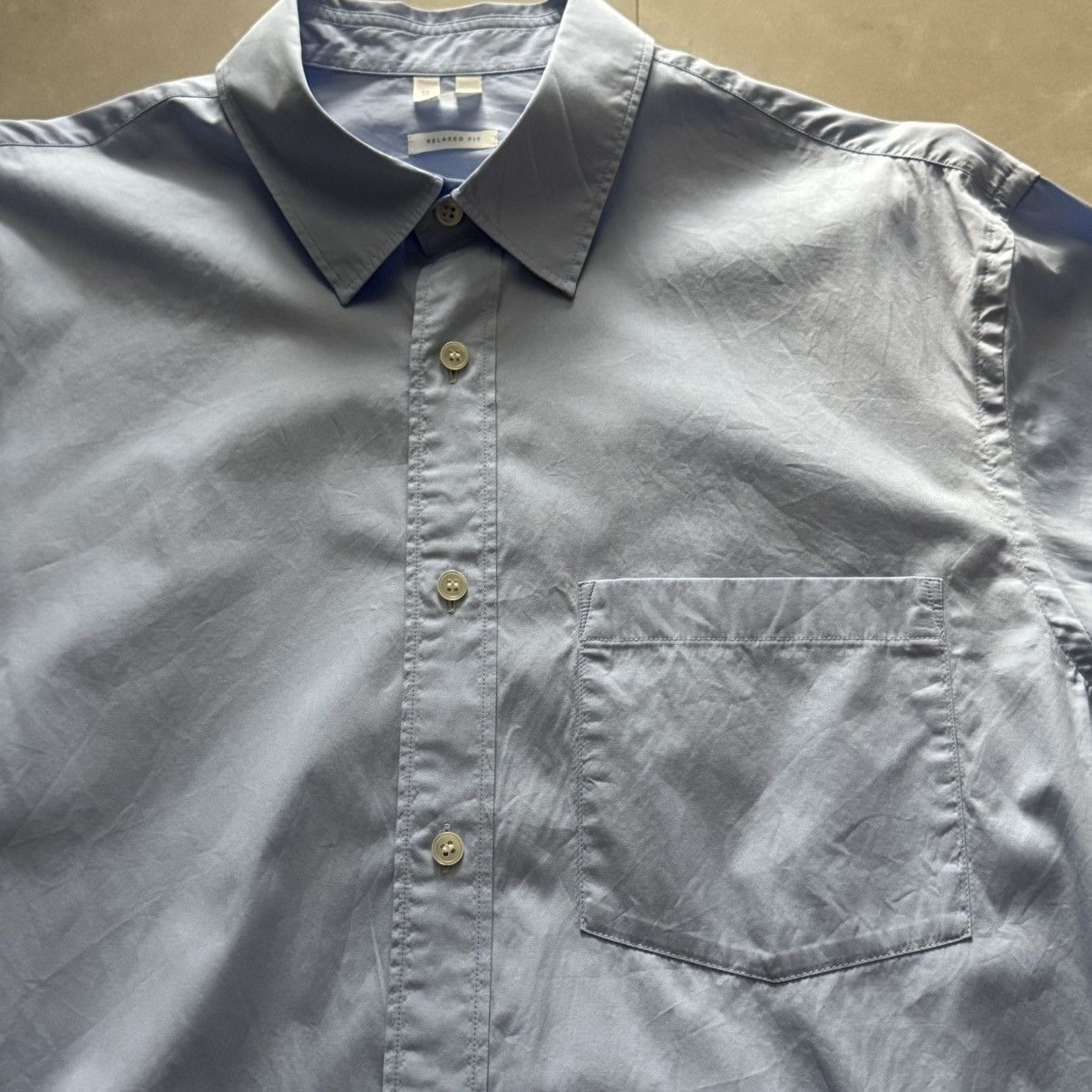 Arket Arket Relaxed Poplin Shirt Blue 48 Size US M / EU 48-50 / 2 - 3 Thumbnail