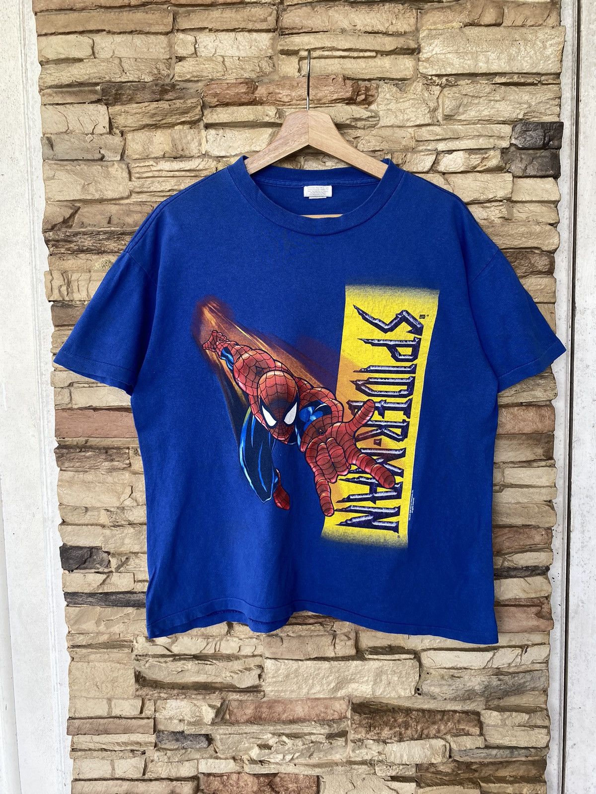 90s Vintage Spiderman Marvel 1998 Movie Tees Tops