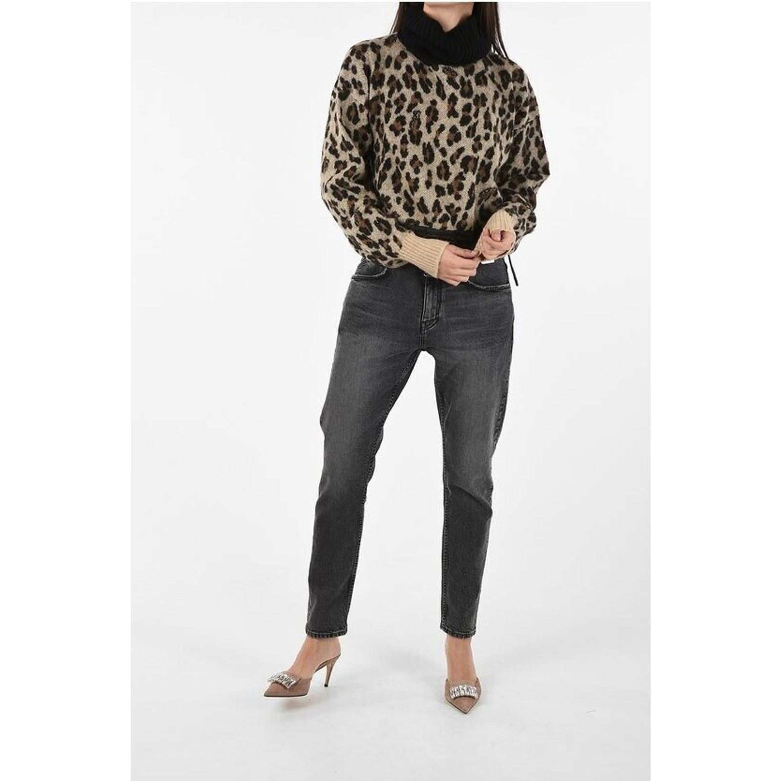 Sacai Sacai Leopard Print Alpaca Wool Sweater Medium Turtleneck Size M / US 6-8 / IT 42-44 - 15 Thumbnail