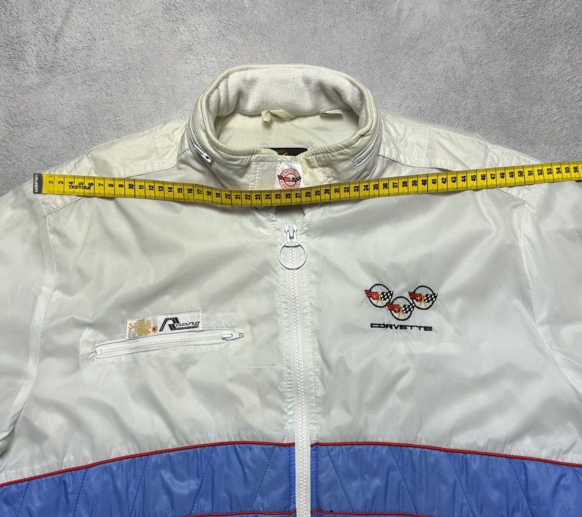 Vintage Corvette Nylon Racing Jacket Style Auto Vintage Rare Size US L / EU 52-54 / 3 - 21 Thumbnail