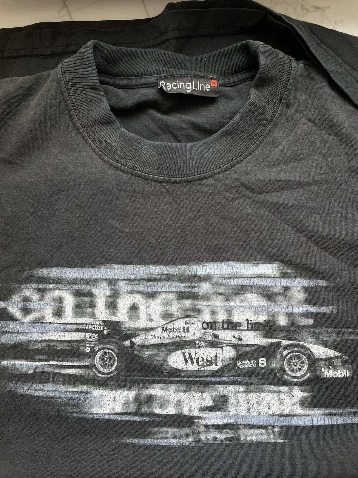 Vintage 90-s Mercedes Benz vintage t shirt Size US XL / EU 56 / 4 - 2 Thumbnail