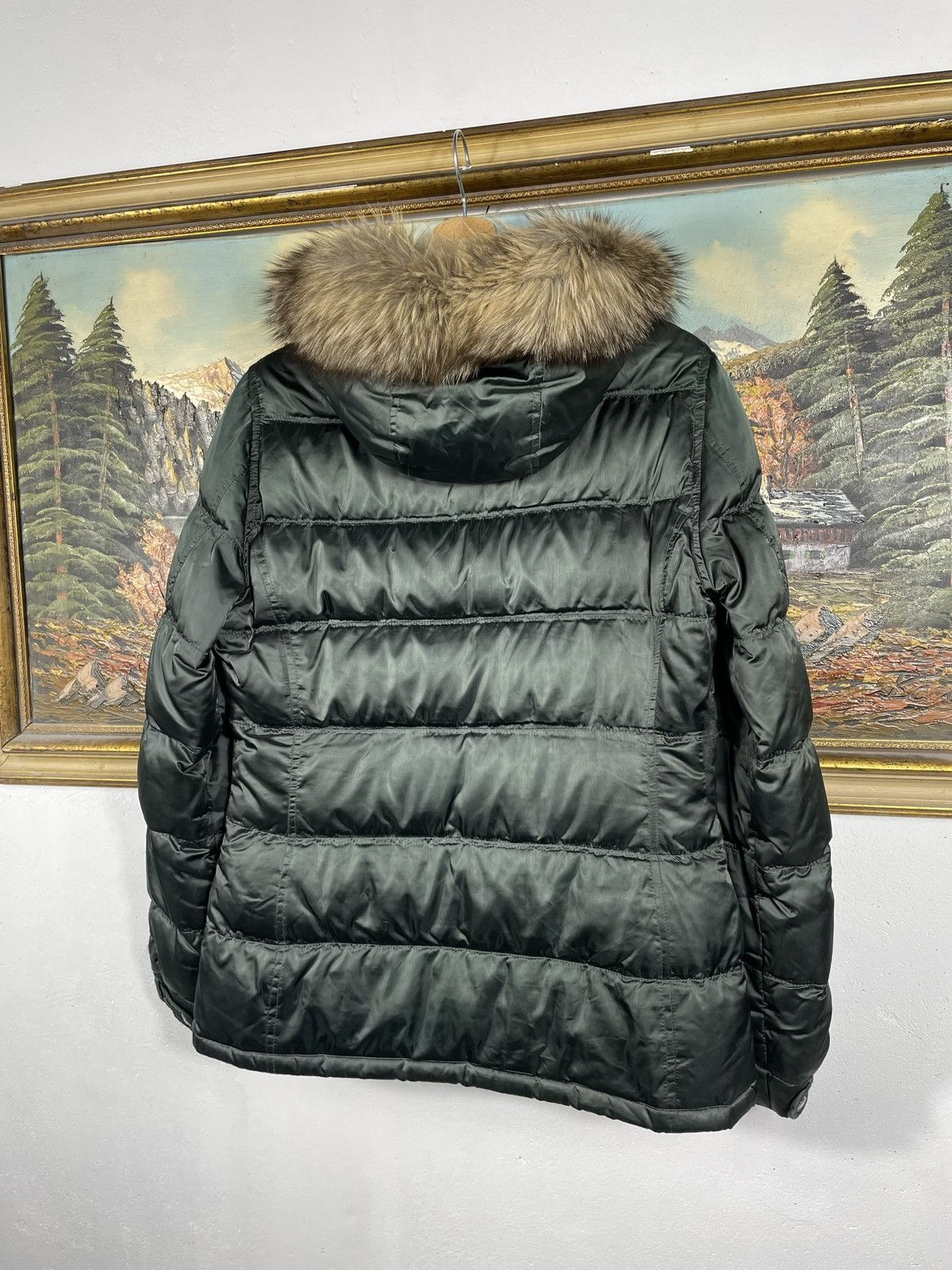 Designer × Prada Prada Green Down Winter Coat Warm Designer Luxury Old Money Size L / US 10 / IT 46 - 8 Thumbnail