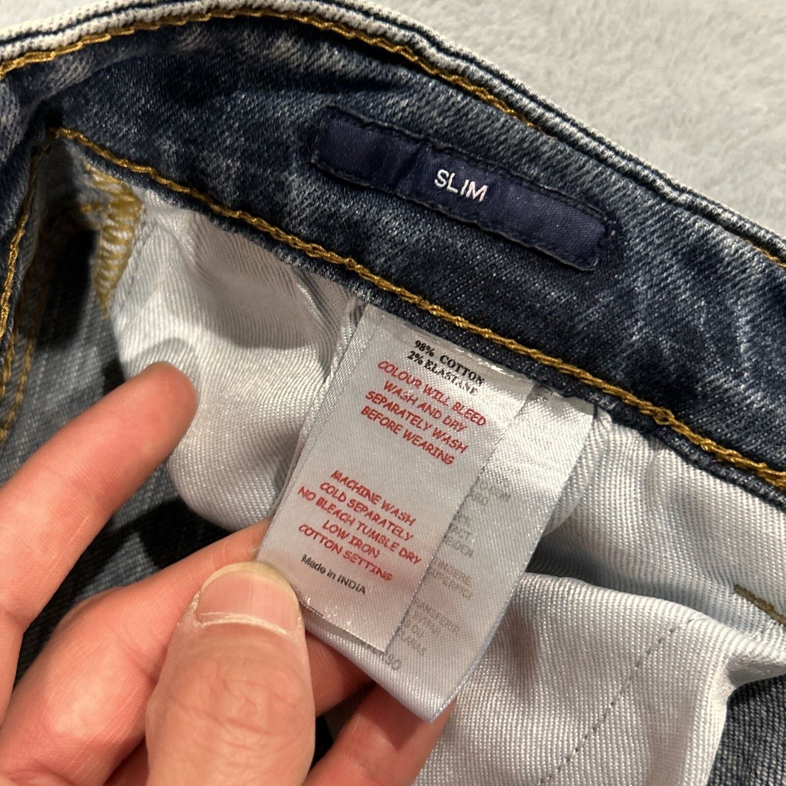 Gant Gant Jeans Mens 34x26 Straight loose Classic Student Western Size 34" / US 12 / IT 48 - 3 Thumbnail