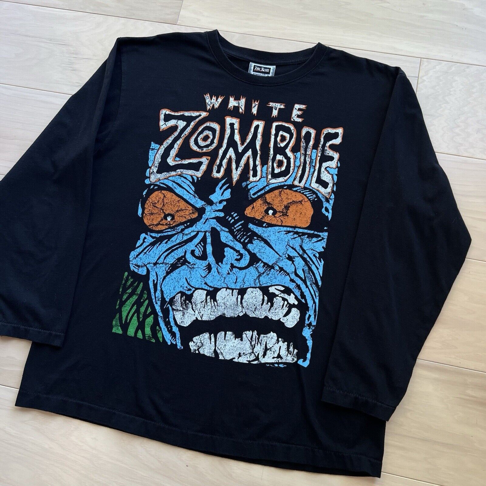 Band Tees × Vintage Vintage White Zombie Shirt XL Black 90s Long Sleeve Heavy Size US XL / EU 56 / 4 - 9 Thumbnail
