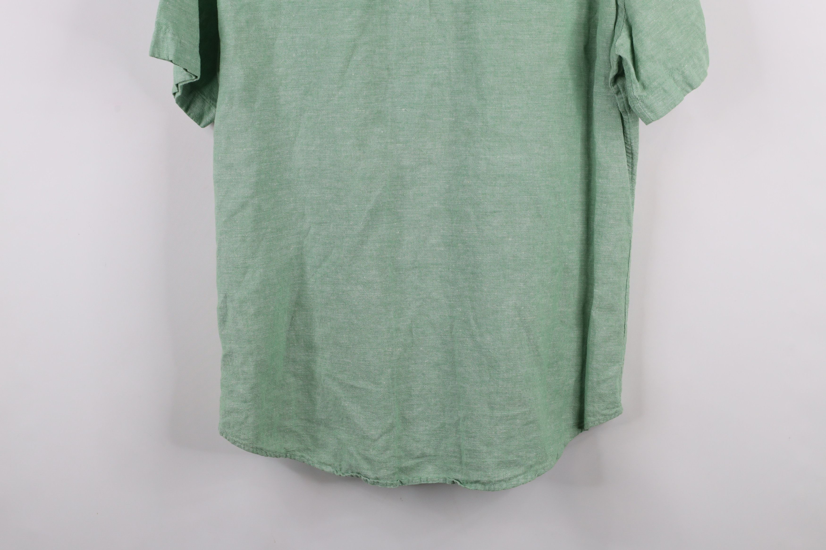 Banana Republic × Vintage Banana Republic Chambray Short Sleeve Button Shirt Green Size US M / EU 48-50 / 2 - 10 Thumbnail