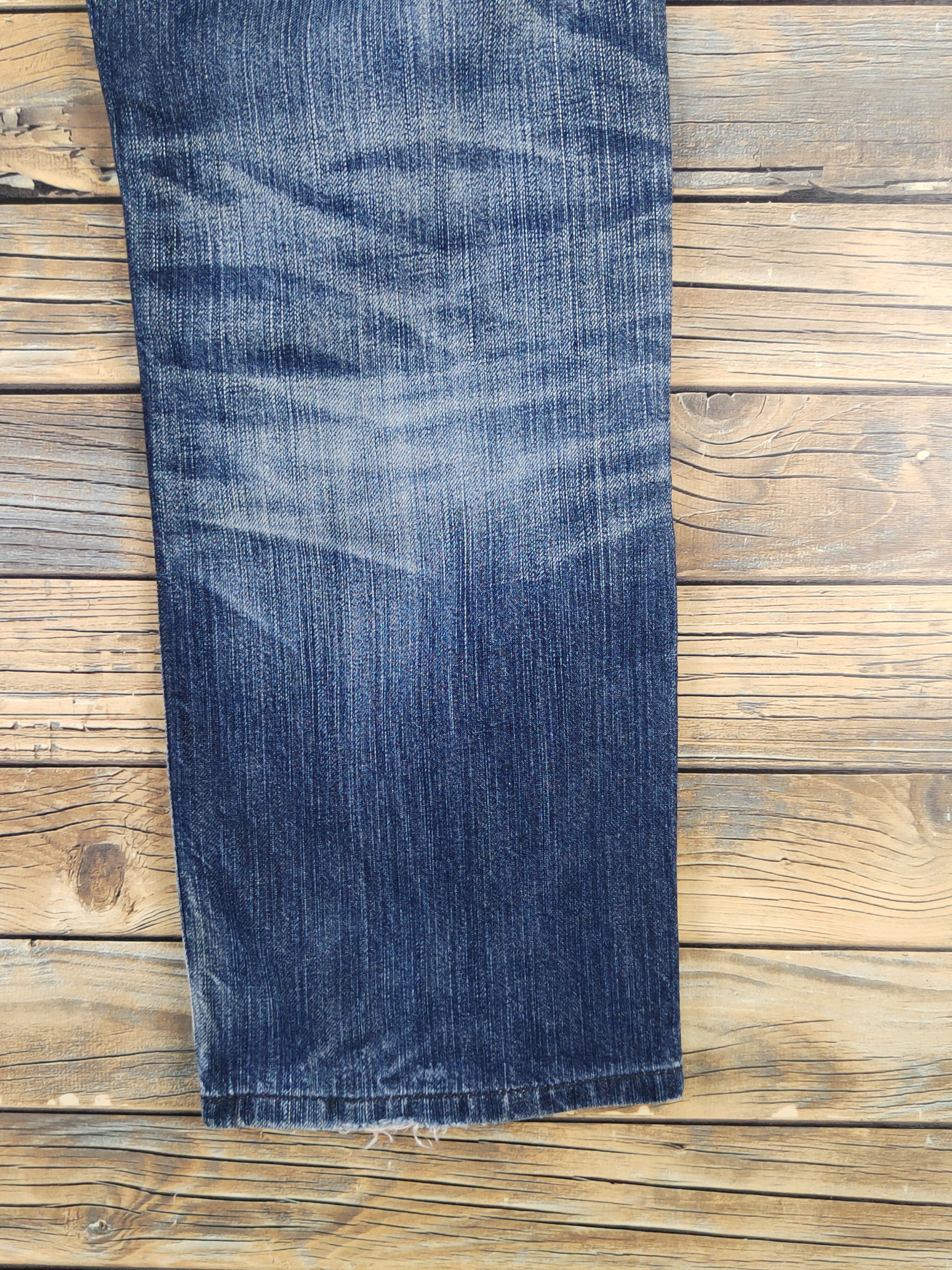 Edwin Edwin Dark Blue Distressed Ripped Jeans #W1568 Size US 30 / EU 46 - 14 Thumbnail