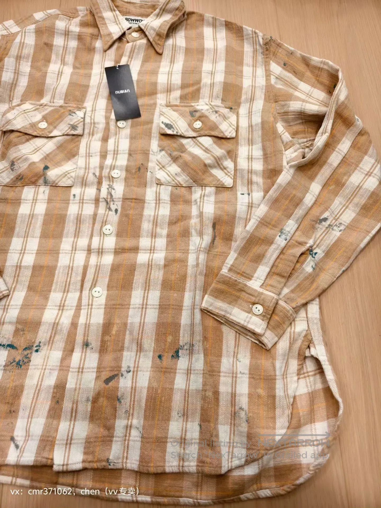 Bow3ry BOW WOW PAINTED PAINTER FLANNEL SHIRT. Size US M / EU 48-50 / 2 - 5 Thumbnail