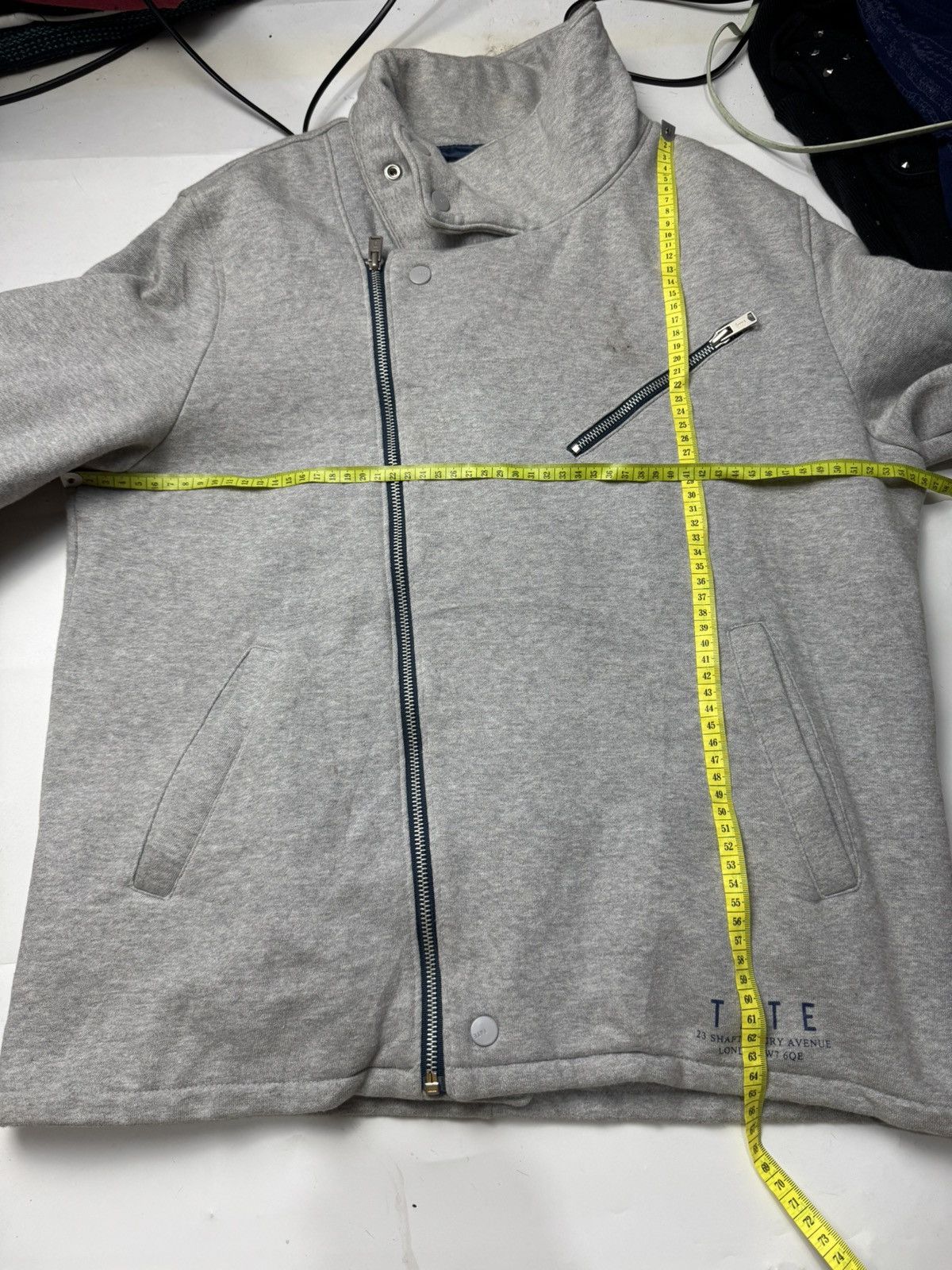 If Six Was Nine × Japanese Brand Asymmetrical Tate Jacket Sweat Japanese Brand Size US L / EU 52-54 / 3 - 9 Thumbnail
