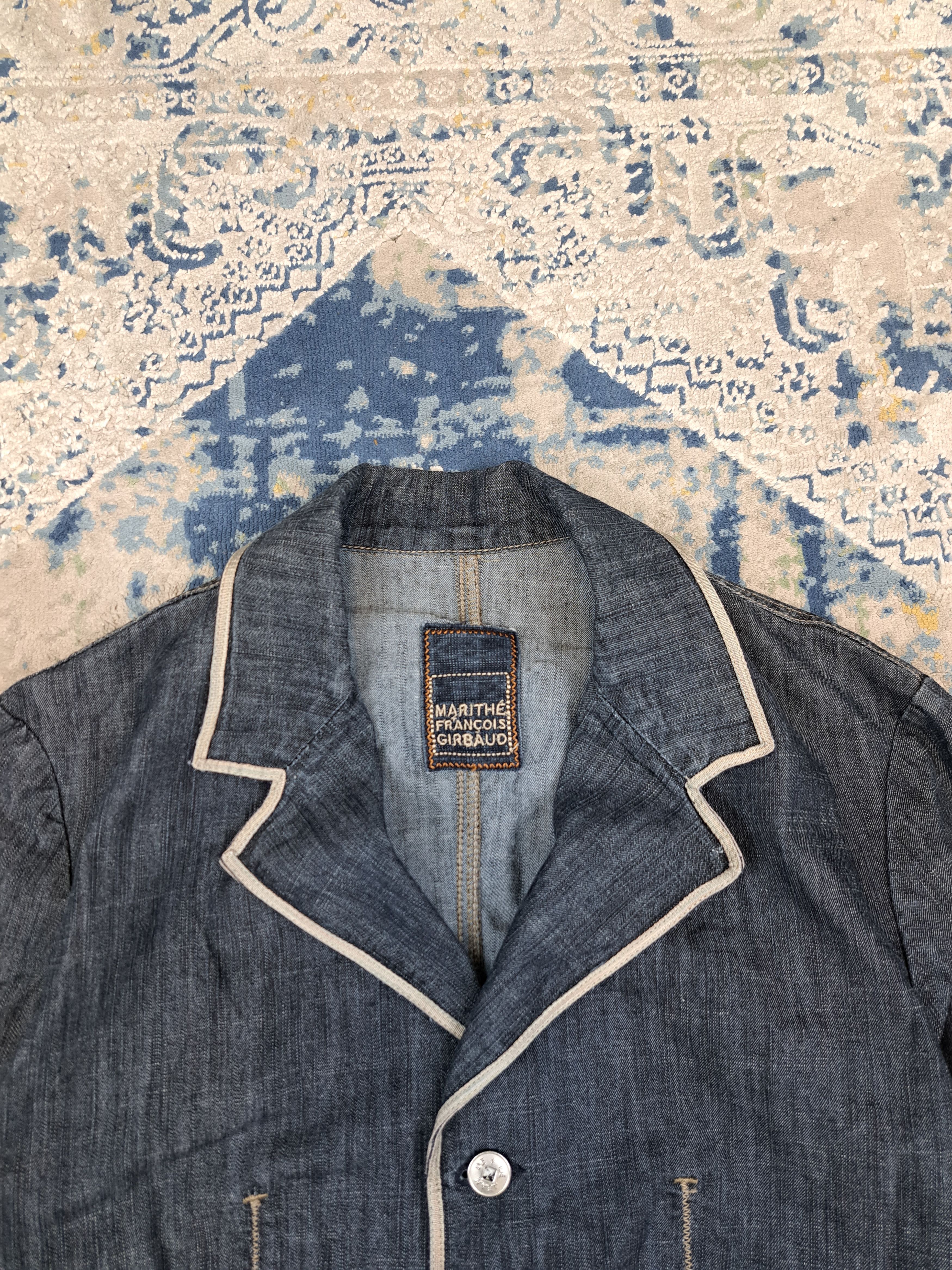 Marithe + Francois Girbaud Marithe Francois Girbaud Short Denim Blazer Jacket Archive Size M / US 6-8 / IT 42-44 - 2 Thumbnail