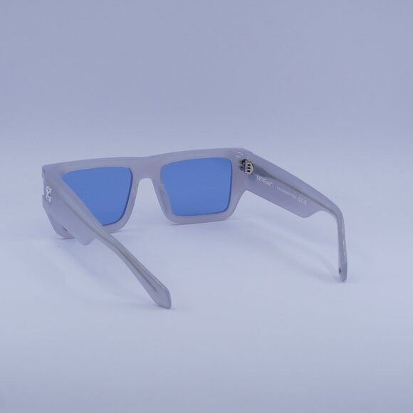Off-White Off-White OERI149 CHESTER 0945 Sunglasses Grey Square Frame Size ONE SIZE - 8 Thumbnail