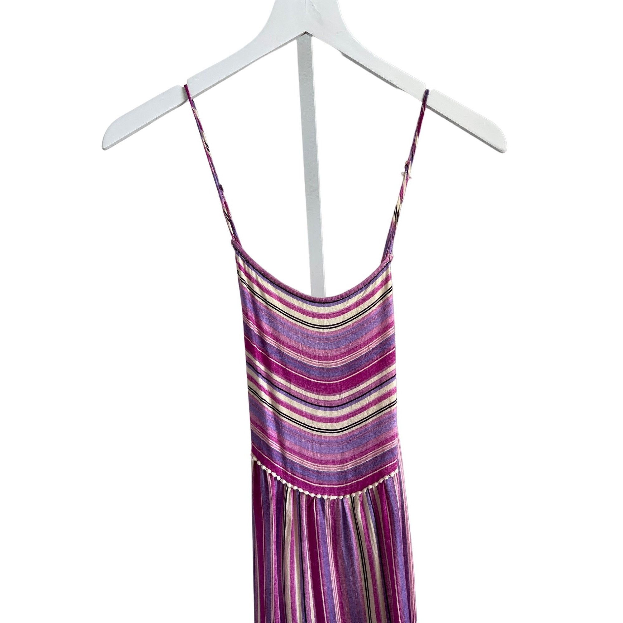 Anthropologie Anthropologie Striped Pink Maxi Dress Cover-Up Size S / US 4 / IT 40 - 6 Thumbnail