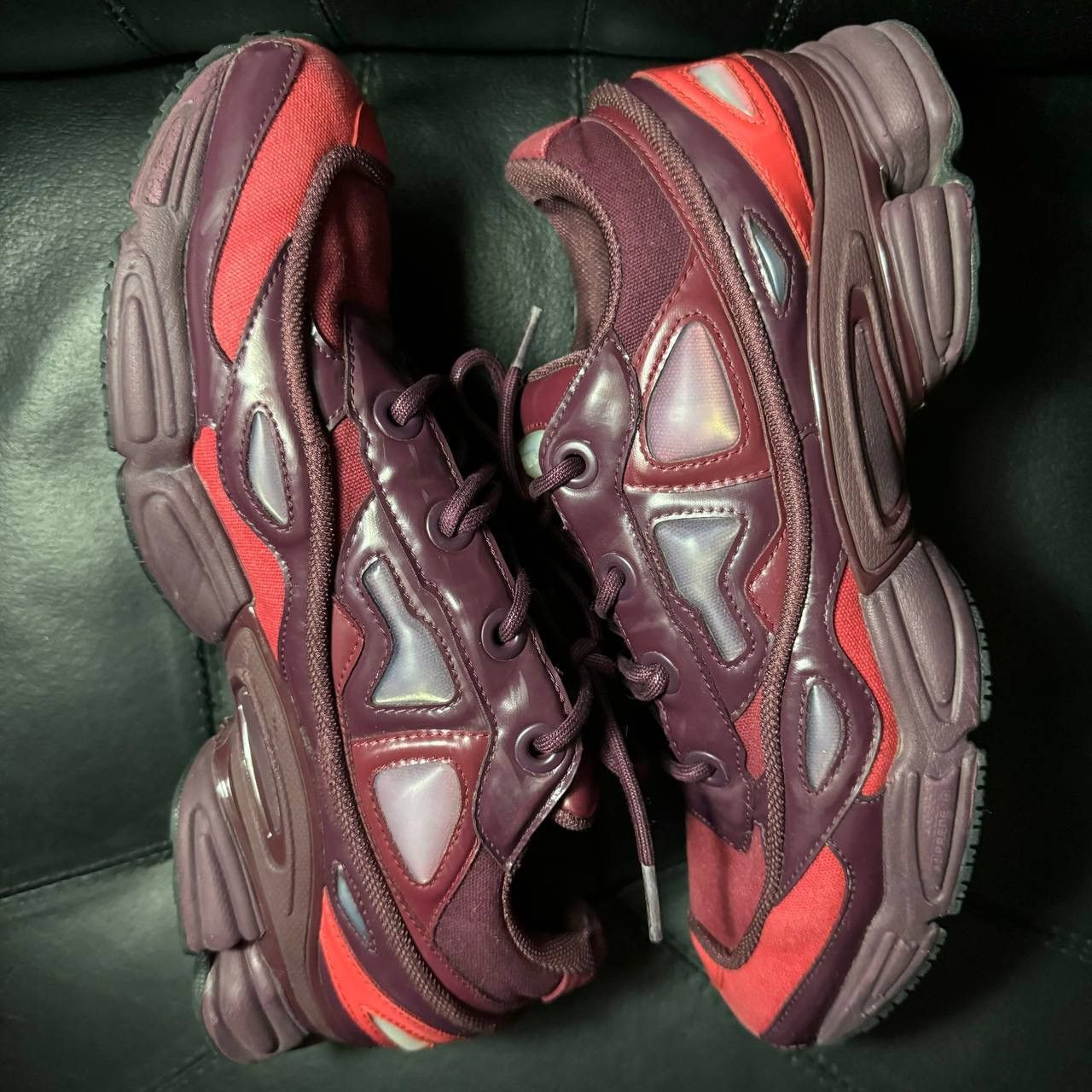 Adidas × Raf Simons Adidas Raf Simons Ozweego Burgundy Size US 11 / EU 44 - 8 Thumbnail