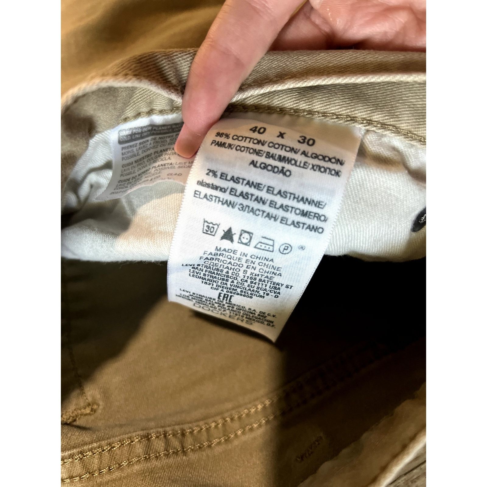 Dockers Dockers Straight-Fit All Seasons Tech Khaki Pants 40x30 40w Size US 40 / EU 56 - 3 Thumbnail