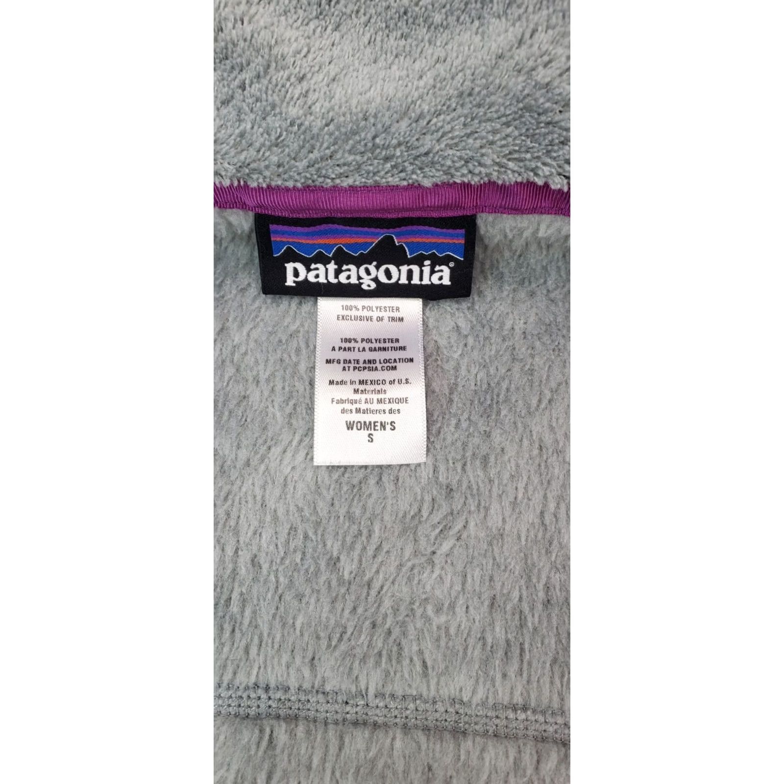Patagonia Patagonia Vest Polartec Women S Gray Purple Sleeveless Full Zip VG Size S / US 4 / IT 40 - 4 Thumbnail