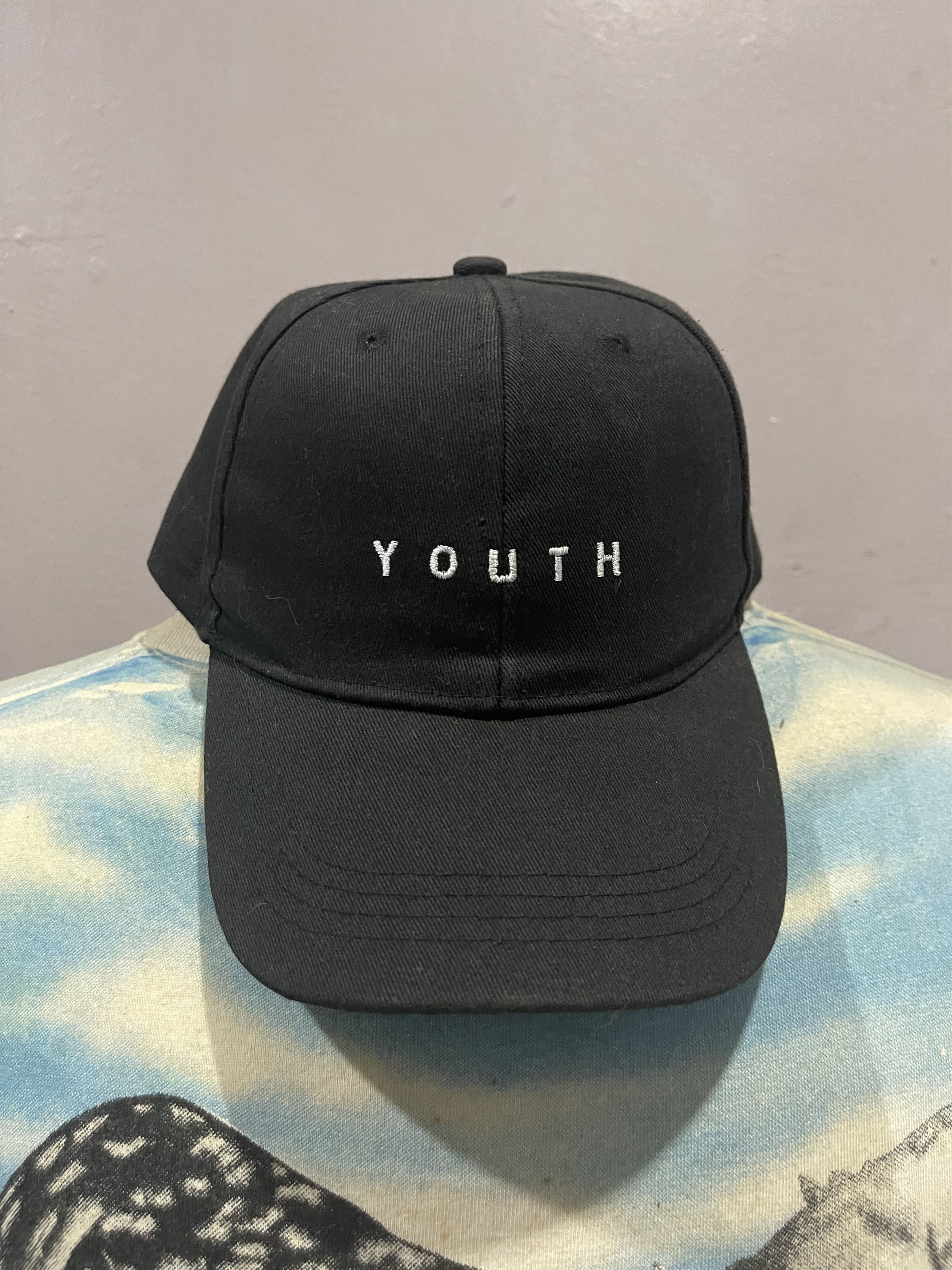 Japanese Brand Black Youth Baseball cap Hat Size ONE SIZE - 1 Thumbnail