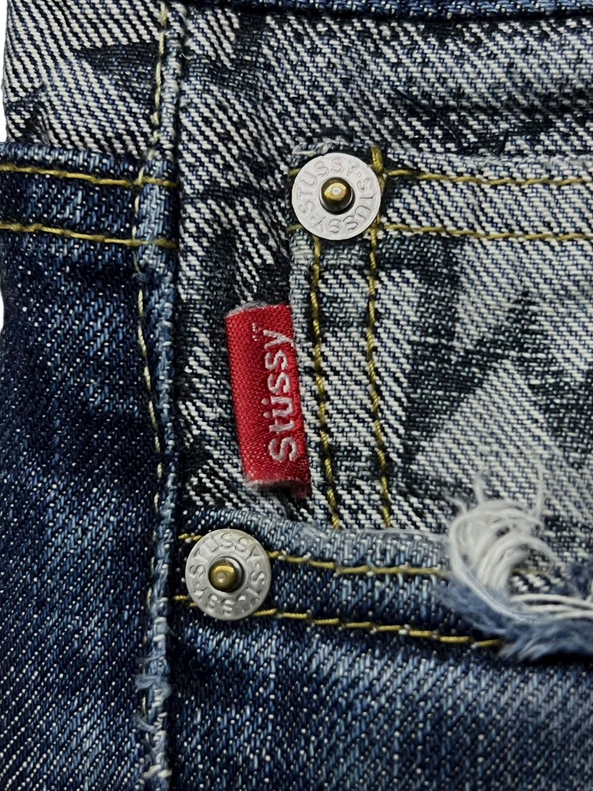 Stussy Vintage Stussy Japan Rough & Rugged Art Design Size US 31 - 11 Thumbnail