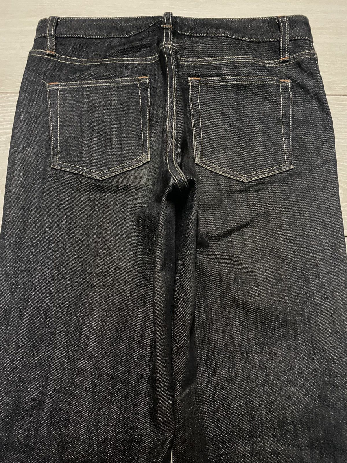 Jun Takahashi Vintage Japanese Brand Uniqlo Black Denim Flare Jeans Size US 29 - 4 Thumbnail