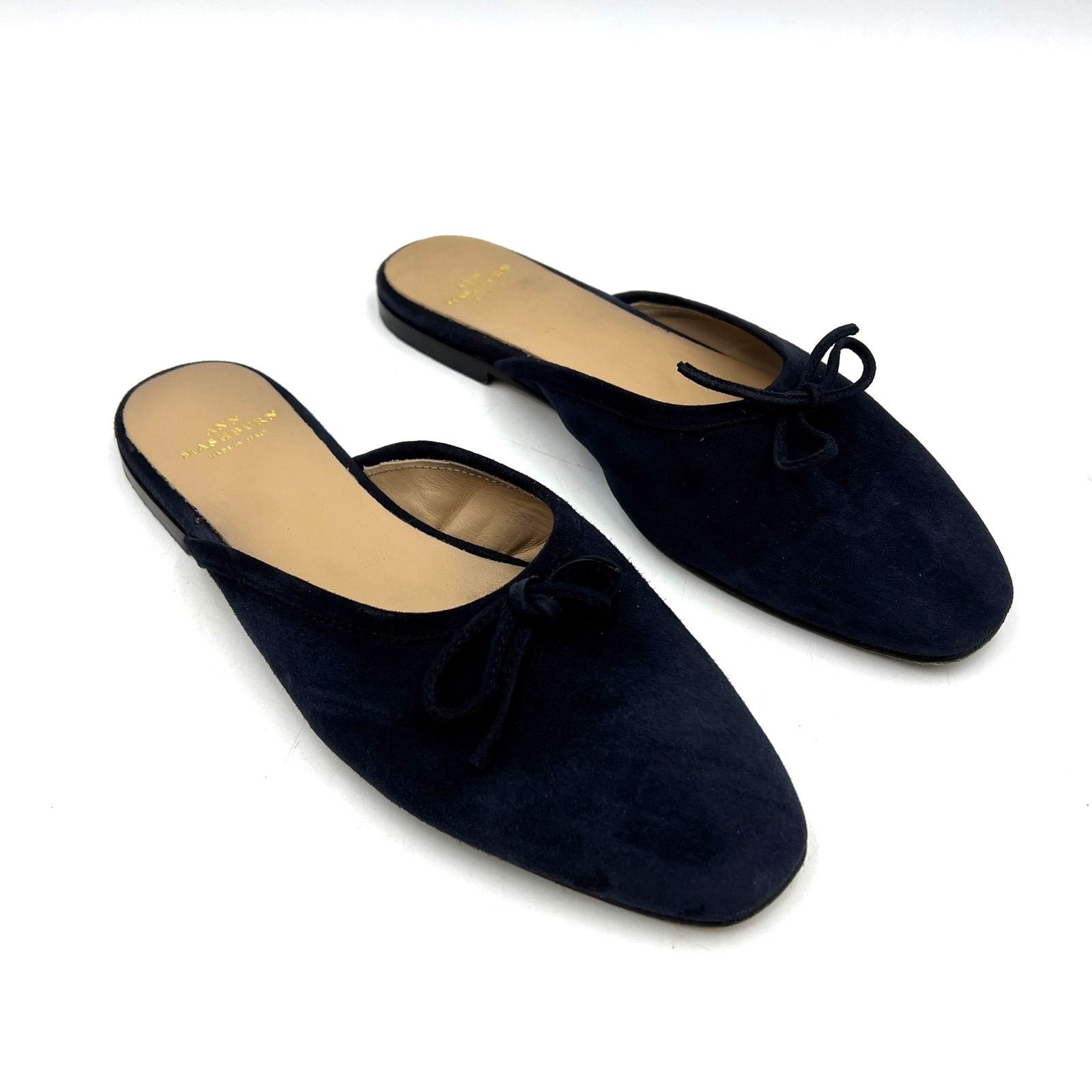 Other Ann Mashburn Joy Mule Navy Suede Size US 7 / IT 37 - 1 Thumbnail