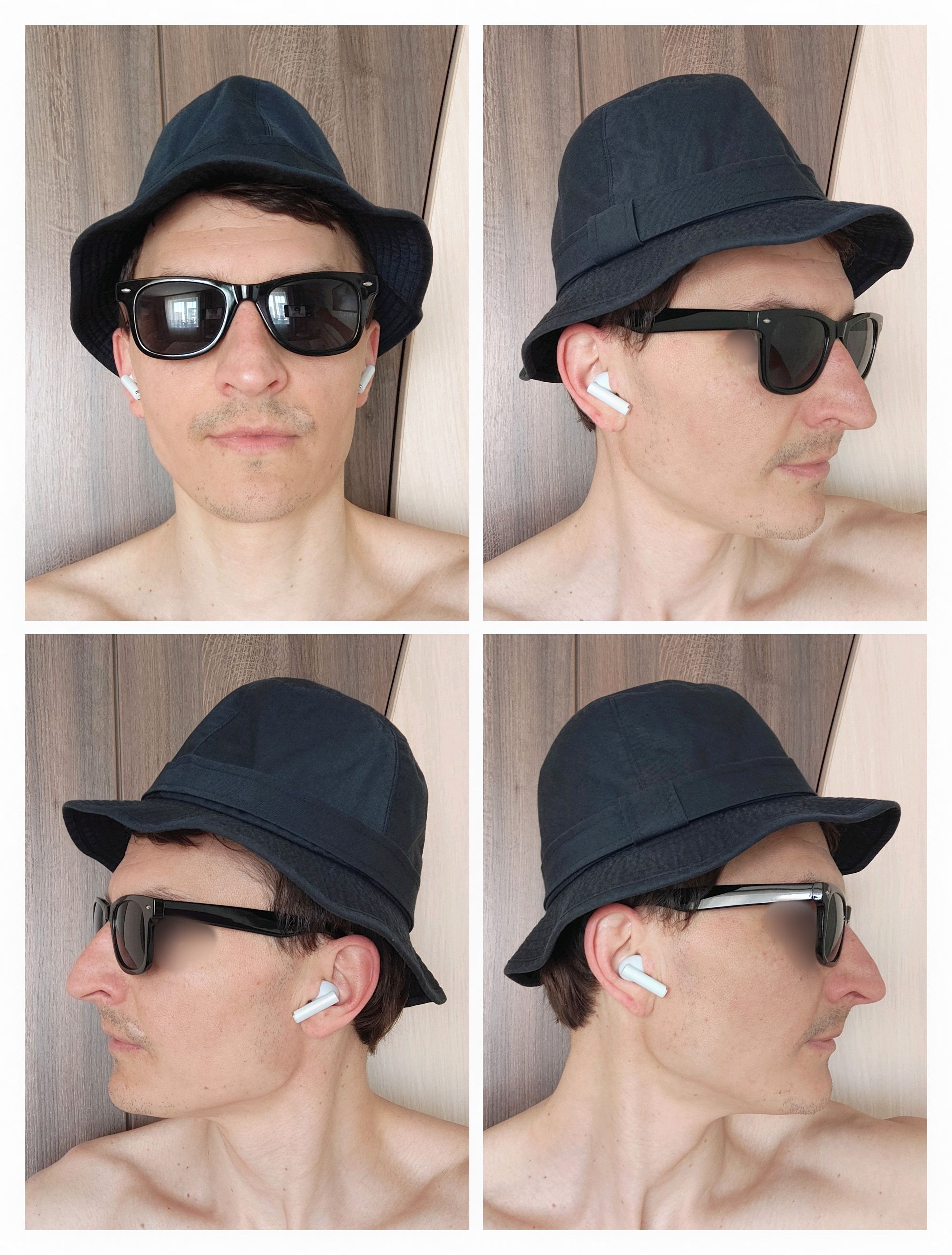 Burberry Vintage 90s Burberrys Bucket Hat Navy Blue Nova Check Cap Size ONE SIZE - 2 Thumbnail