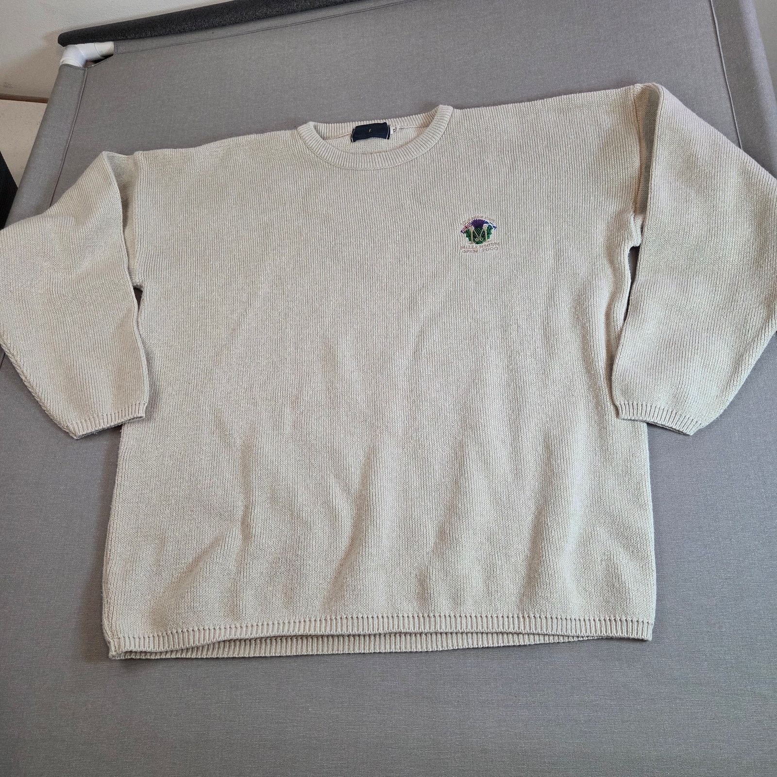 Vintage 2000 St Andrews Championship Sweater XL Tiger Woods Win Size US XL / EU 56 / 4 - 12 Thumbnail