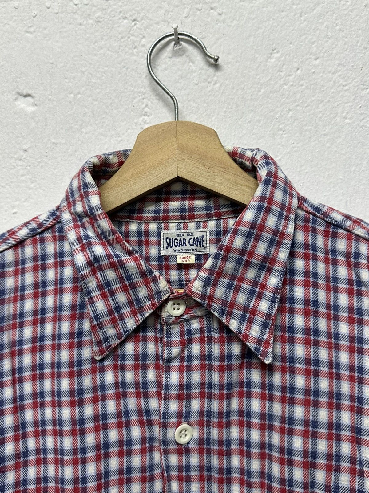 Sugar Cane × Toyo Enterprises Vintage Sugar Cane Flannel Checkered Double Pocket Button Up Size US L / EU 52-54 / 3 - 3 Thumbnail