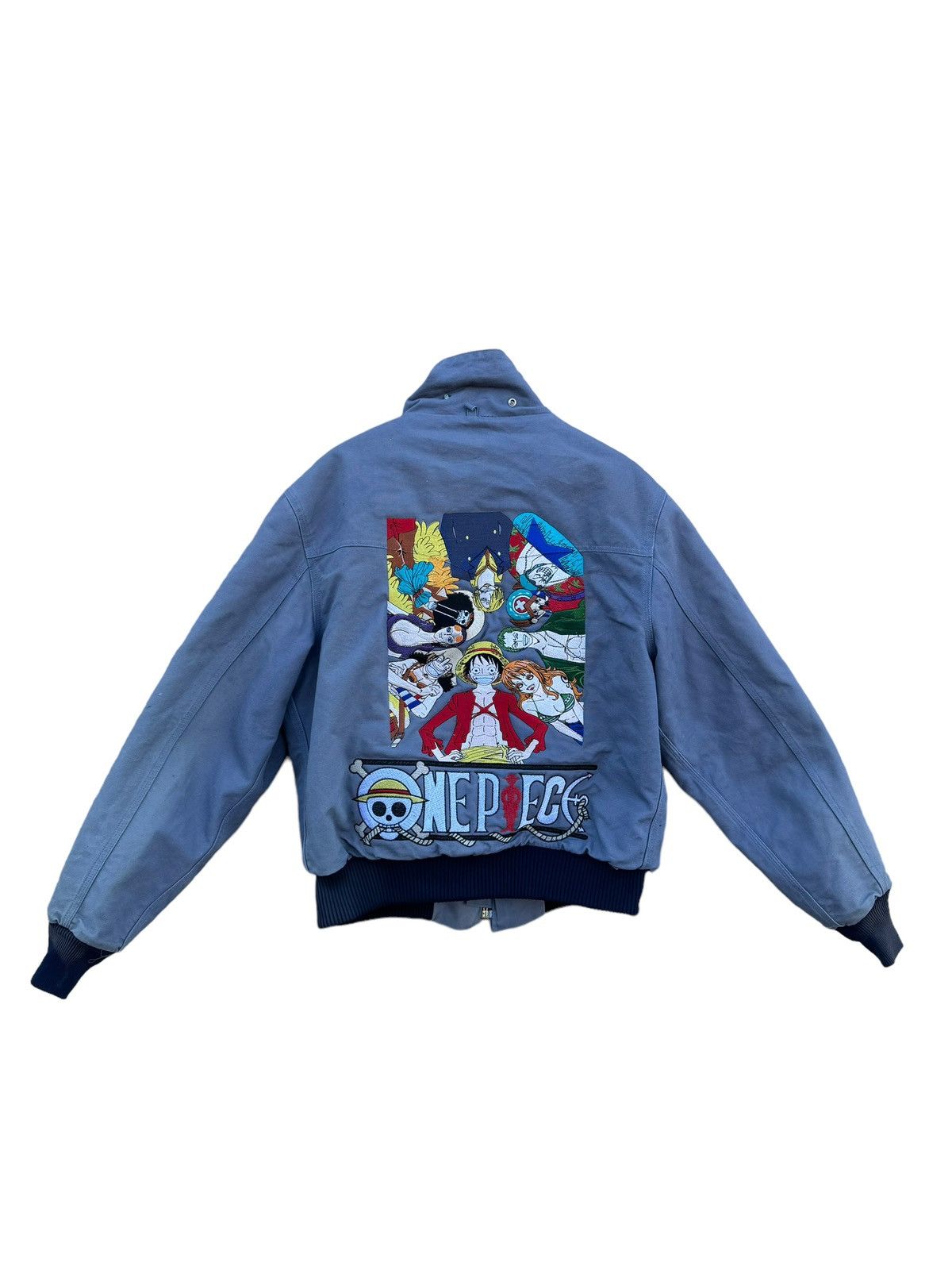 Image of Vintage Carhartt One Piece Coat Super Dbz Luffy in Blue, Men's (Size XL)