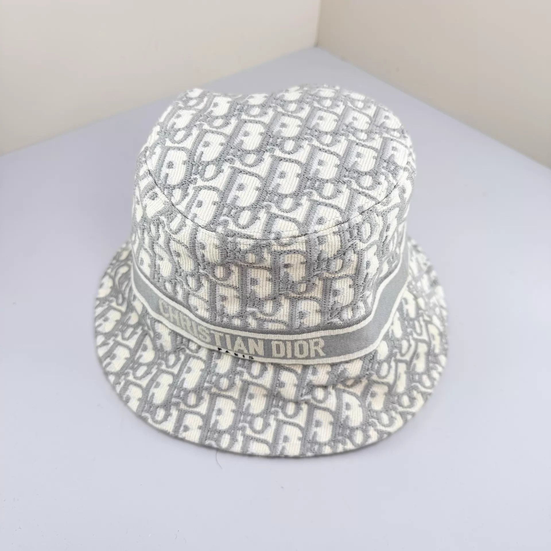 Dior Dior Oblique Embroidered Logo Fisherman Hat 57 98N Size ONE SIZE - 3 Thumbnail