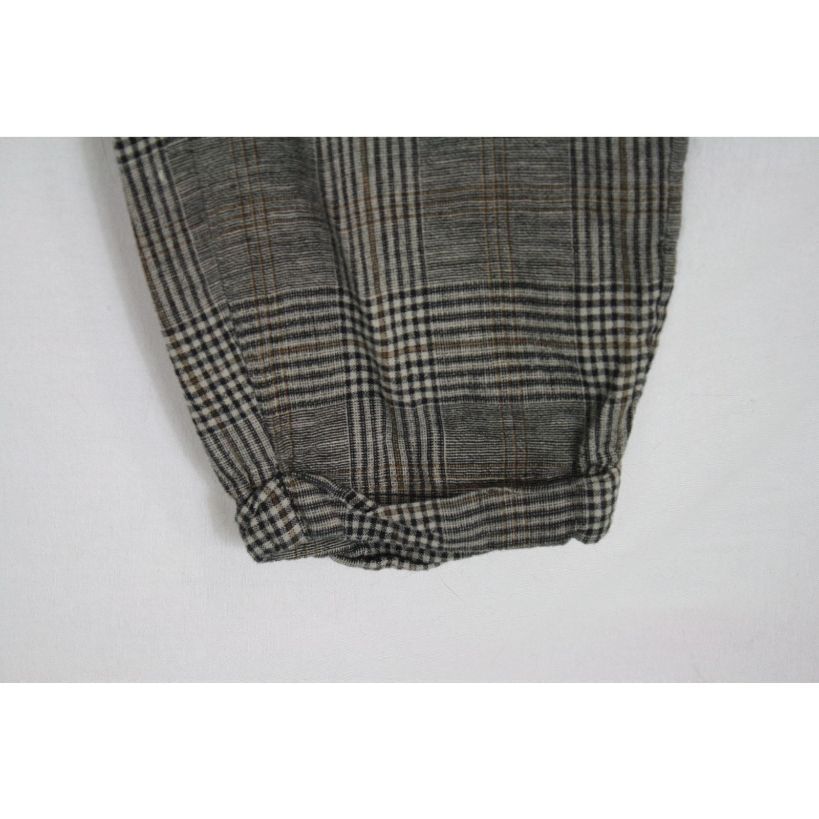 H&M H&M Skinny Fit Plaid Jogger Pants Mens 31 Gray Check Cuffed Size US 31 - 7 Thumbnail