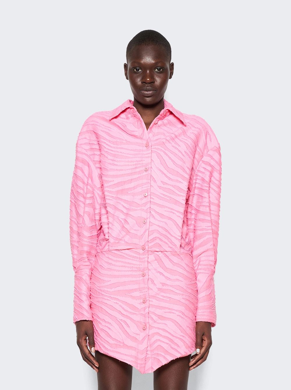 The Attico o1mle0526 Silvye Mini Dress in Pink Size S / US 4 / IT 40 - 3 Thumbnail