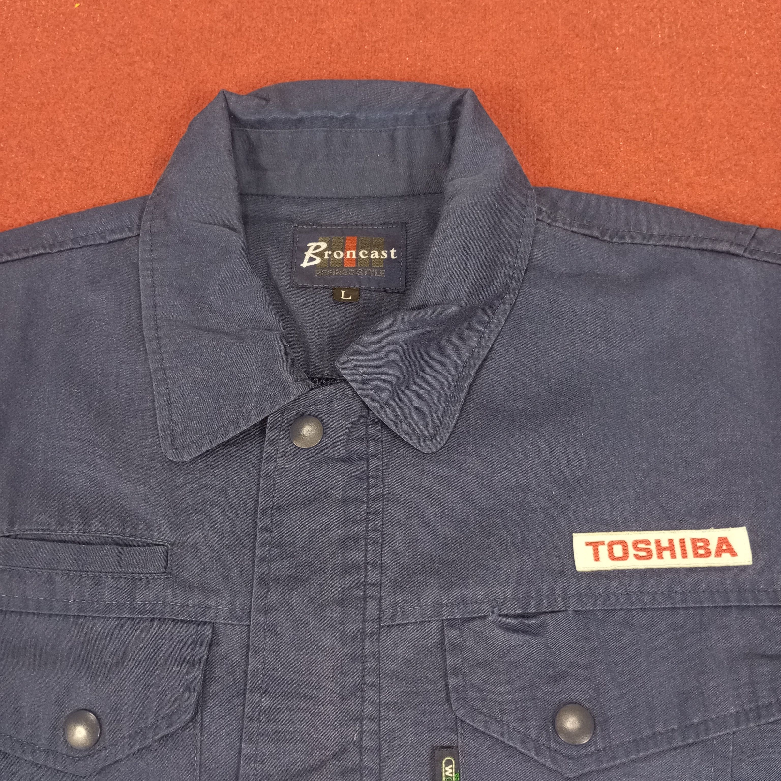 Japanese Brand × Vintage Toshiba Japanese Brand Workwear Style Jacket Size US L / EU 52-54 / 3 - 2 Thumbnail