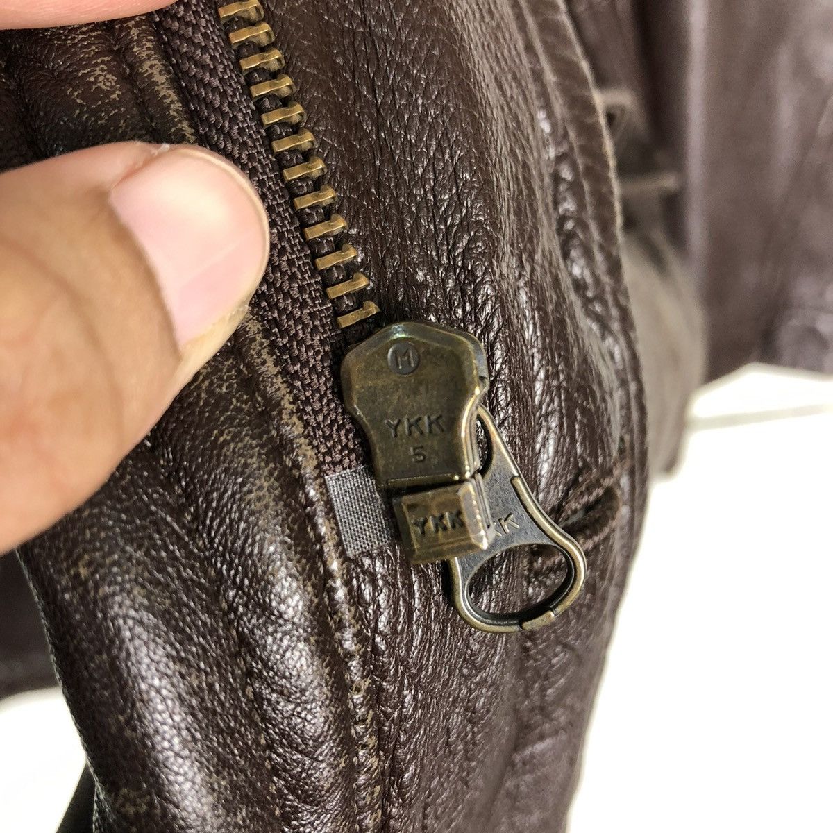 Issey Miyake 🔥VINTAGE BIKER LEATHER JACKET INTERMEZZO ISSEY MIYAKE Size US M / EU 48-50 / 2 - 17 Thumbnail