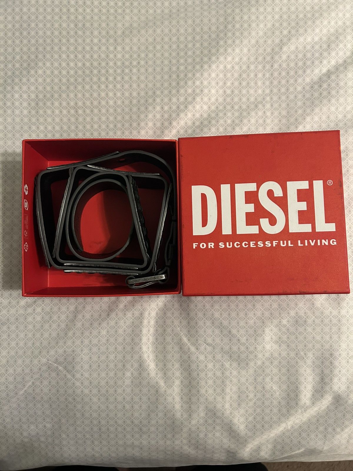 Diesel Diesel Crocodile Belt Size 42 - 2 Thumbnail