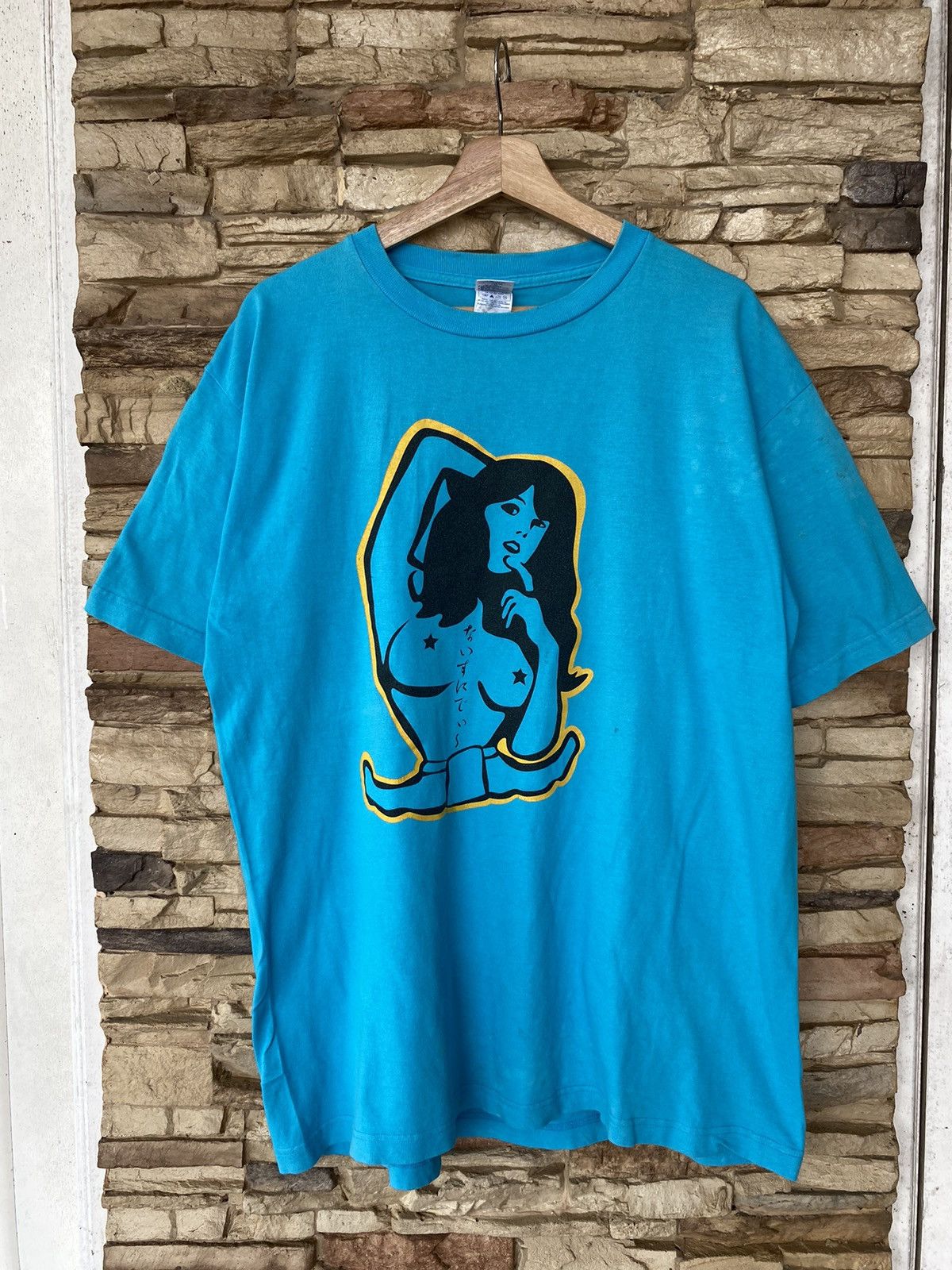 Rare Vintage Naked Girl Japanese Brand Tees hysteric glamour