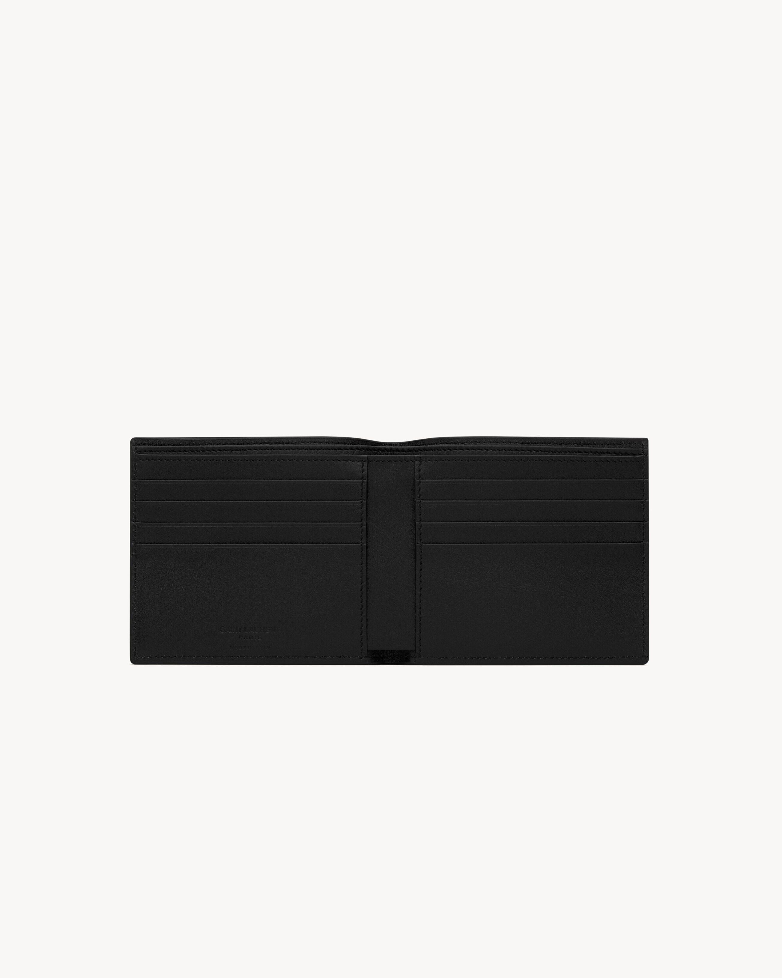 Saint Laurent Paris o1s1wg111124 Size: OS / East West Wallet in Silver Size ONE SIZE - 4 Thumbnail