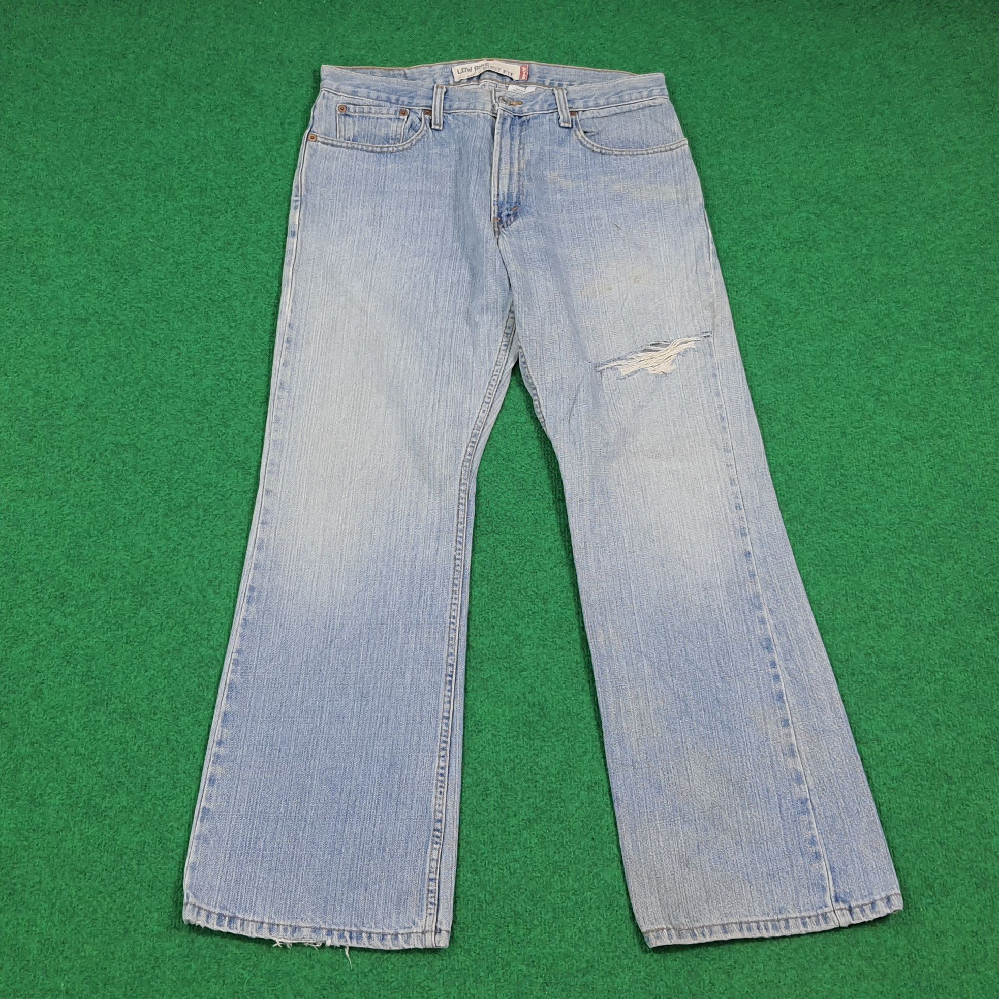 Levi's Vintage Levi's 527 Denim Low Rise Boot Cut Jeans C280N14 Size US 33 - 1 Thumbnail