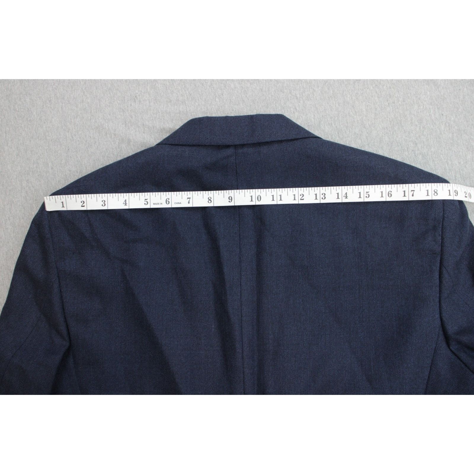 Jos. A. Bank Jos A Bank Blazer Mens 38R Blue Linen Wool Lined 2 Buttons Size 38R - 10 Thumbnail