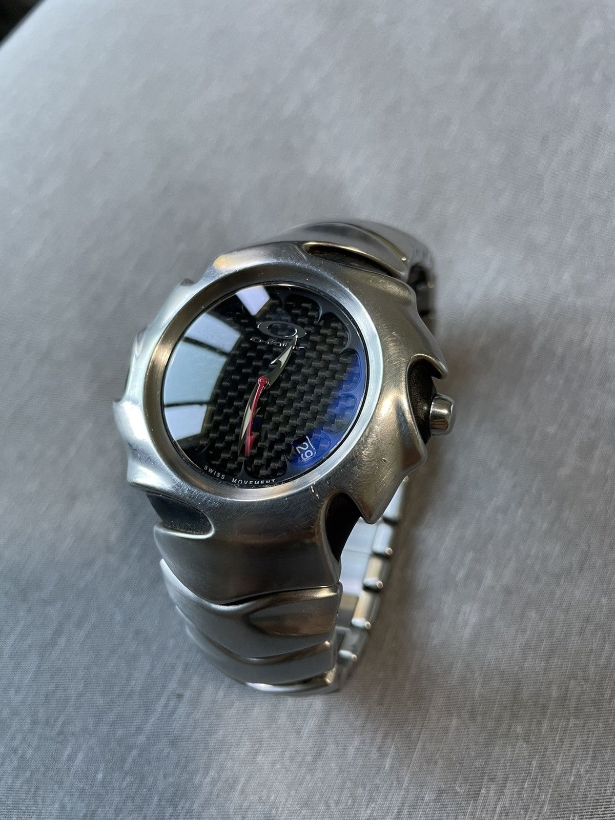 Oakley OAKLEY BLADE 2 SWISS WATCH Carbon Fiber Dial Stainless