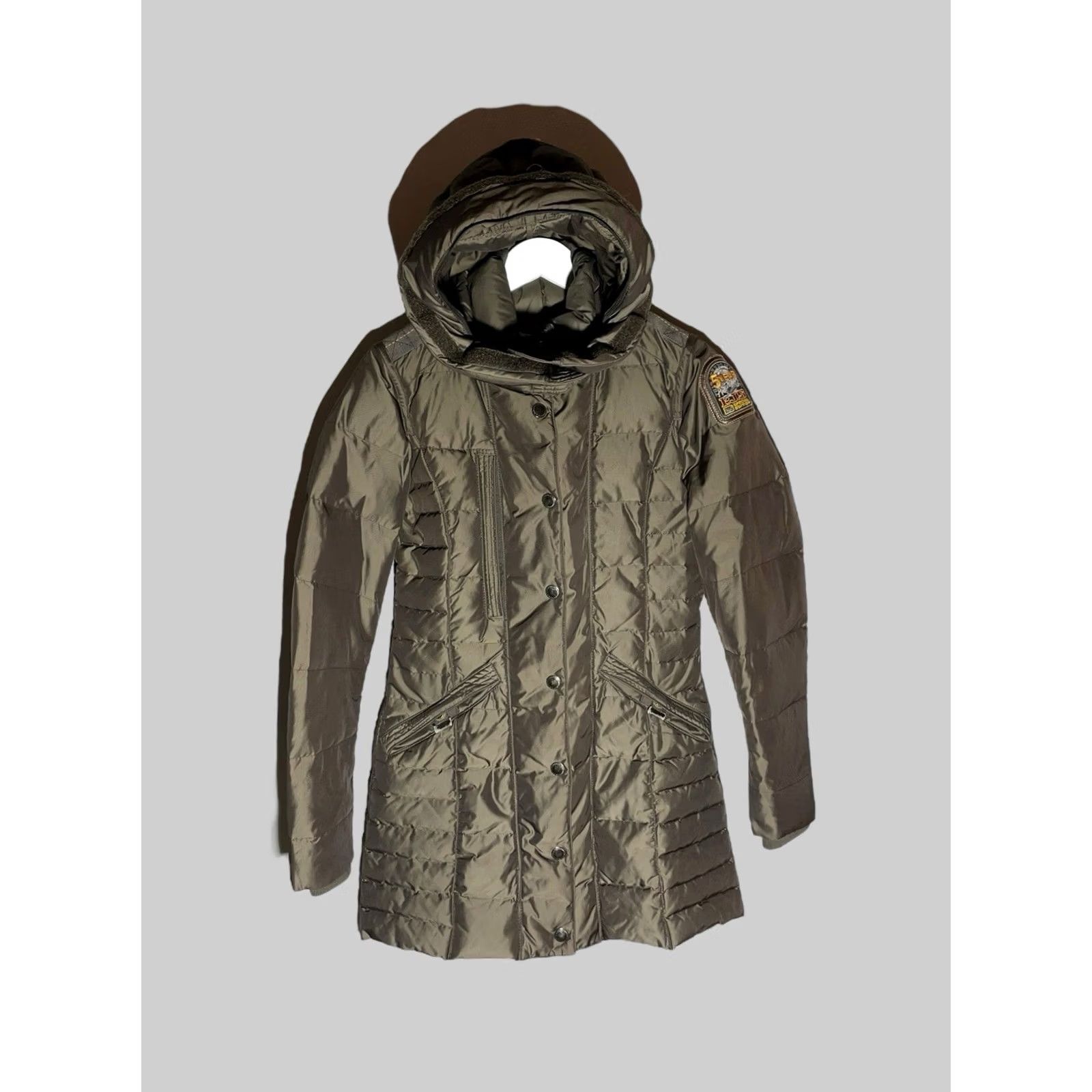 Parajumpers Parajumpers Jacket Long Down Special Edition 5 Year Anniversary Women S Check Photo Zipper Logo Long Sleeve Parajumpers Size S / US 4 / IT 40 - 2 Thumbnail