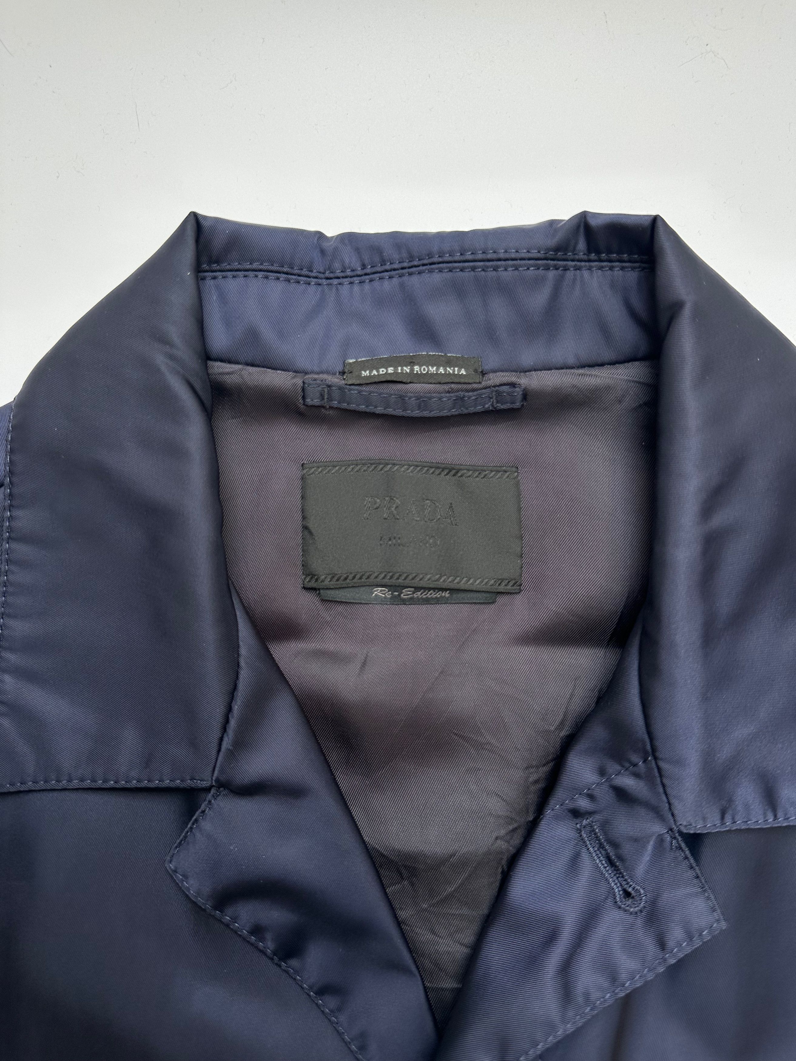 Prada PRADA Nylon Re-edition single breasted coat navy Size US M / EU 48-50 / 2 - 7 Thumbnail