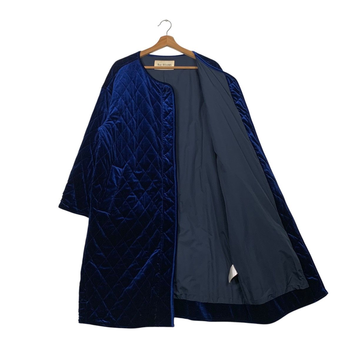 Beams Plus RAY BEAMS Quilt Velvet Overcoat Jacket #2281-C101 Size US L / EU 52-54 / 3 - 10 Thumbnail