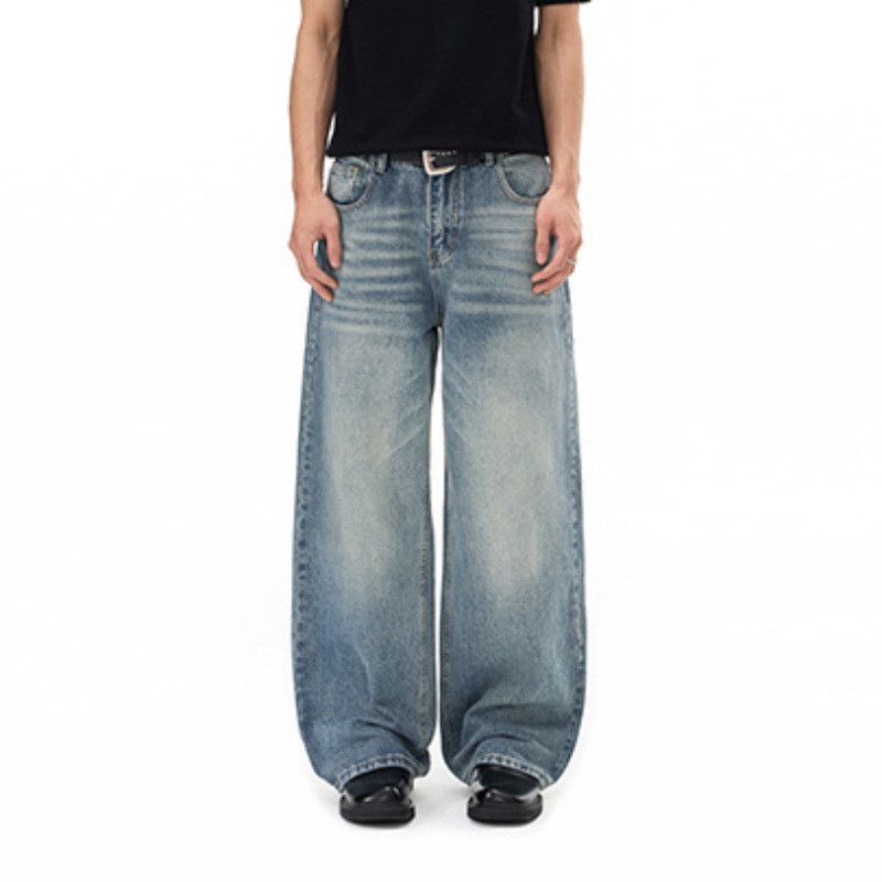 Japanese Brand American Retro Men's Punk Ombré Straight-Leg Jeans Size US 32 / EU 48 - 3 Thumbnail