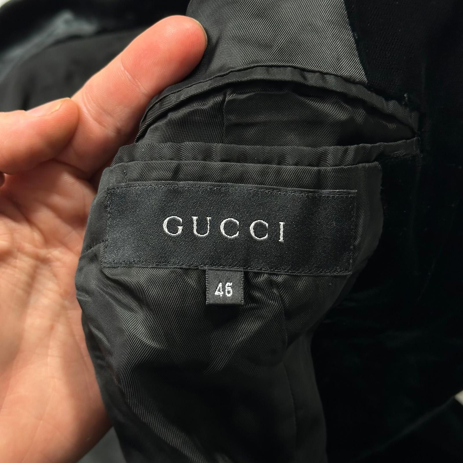 Gucci Gucci by Tom Ford 1999 Velour Velvet Runway Jacket - IT46 Size M / US 6-8 / IT 42-44 - 7 Thumbnail