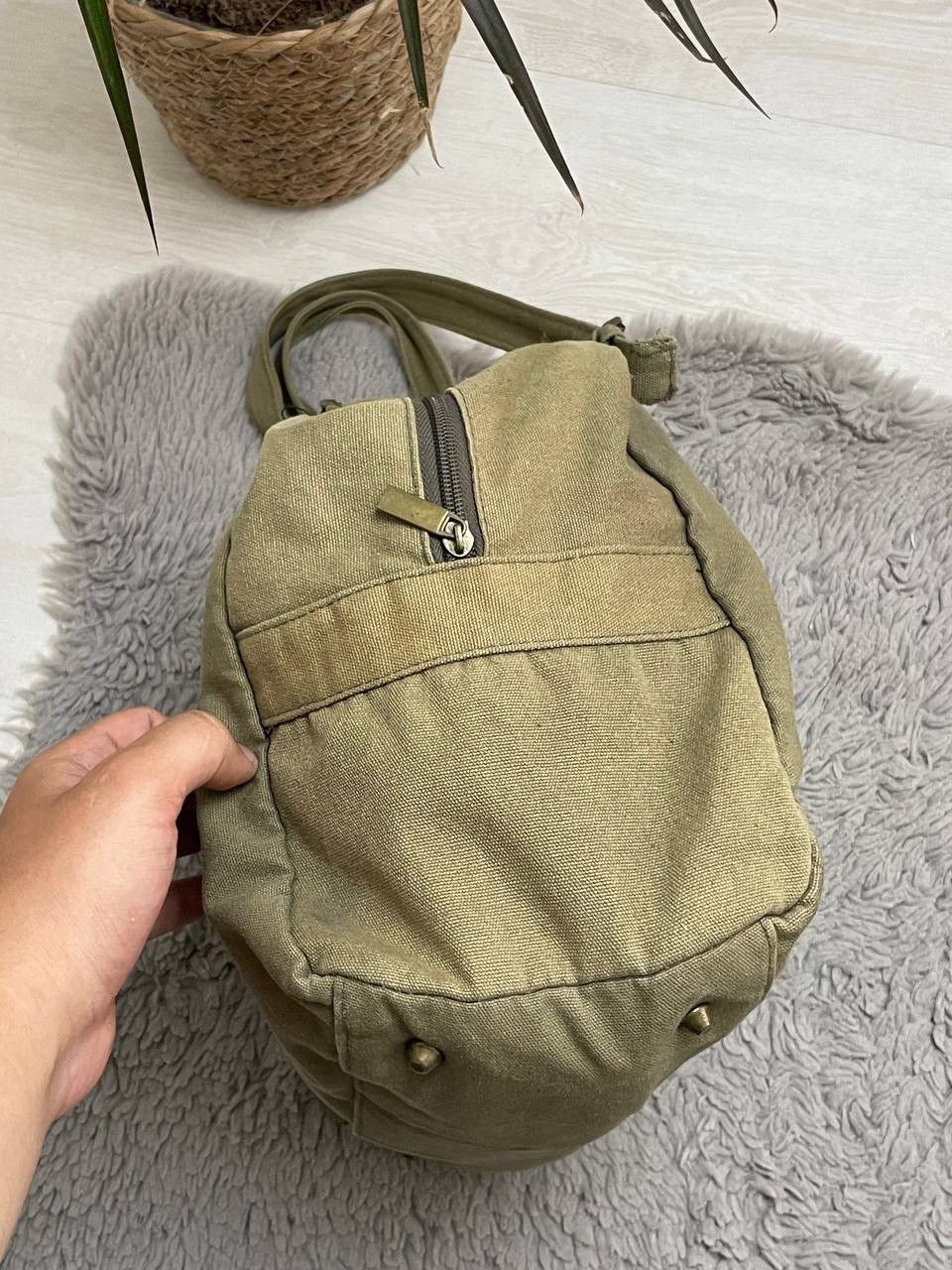 Japanese Brand × Vintage Vintage 90’s Bag Khaki Colour Diesel Style Avantgarde Size ONE SIZE - 5 Thumbnail