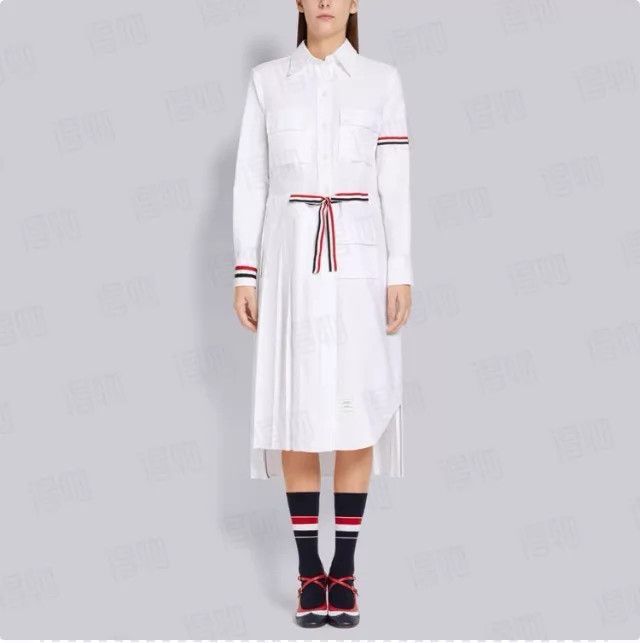 Thom Browne Thom Browne Color Blocked Classic Dress Women's Size XS / US 0-2 / IT 36-38 - 8 Thumbnail